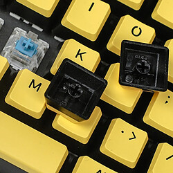 Avis PBT Pudding Keycap Set Pour Clavier Mécanique Cherry MX Jaune Noir