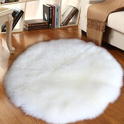 80cm douce peau de mouton moelleux peau fausse fourrure faux tapis tapis tapis blanc