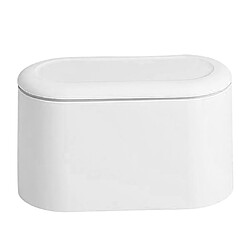 Poubelle De Salle De Bain élégante Petite Poubelle Poubelle Pour Bureau Blanc