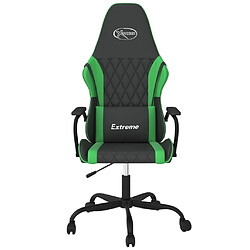 Avis Maison Chic Chaise de jeu, Chaise gaming, Fauteuil gamer d'ordinateur,Chaise de Bureau Noir et vert Similicuir -GKD21994