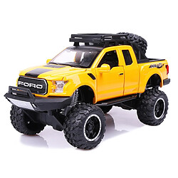 Universal 1: 32 Ford Volley F150, modèle de voiture moulée sous pression, jouets, lumières sonores, pick-up, pick-up, pick-up...(Jaune)