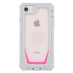 Coque en TPU + acrylique détachable 2-en-1 gris/rose pour votre iPhone 6/6s/7/8/SE (2nd Generation)