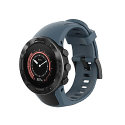 Bracelet en silicone souple bleu pour votre Suunto 5 22.5mm