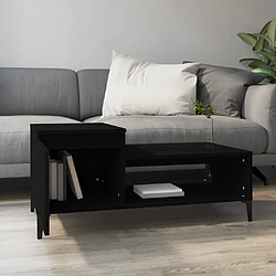 Avis Maison Chic Table basse,Table Console Table d'appoint, Table pour salon Noir 100x50x45 cm Bois d'ingénierie -MN51592