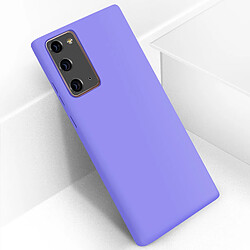 Avizar Coque Galaxy Note 20 Semi-rigide Soft Touch Compatible QI violet