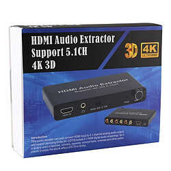 Acheter Wewoo 4K 3D HDMI 5.1CH audio décodeur extracteur