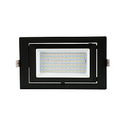 Acheter Ledkia Spot Downlight LED 48W Rectangulaire Orientable 130 lm/W LIFUD Coupe 210x125 mm Noir Blanc Froid 5000K