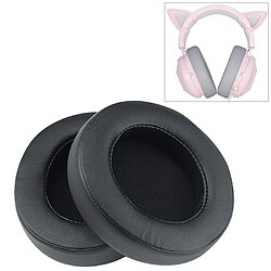 Wewoo Coussinets Mousse 2 PCS Pour Razer Kraken 7.1 V2 Pro Coussin Casque Éponge Noir Couverture Net De Rechange Oreillettes