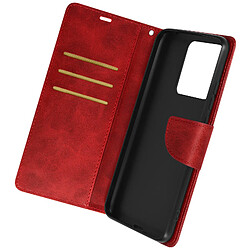 Avizar Étui Portefeuille Rouge pour Xiaomi Redmi Note 12 série Bara Soft Leather