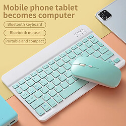 Universal Clavier Bluetooth sans fil de 10 pouces Souris Ordinateur portable Clavier Bluetooth Ordinateur portable Samsung Xiaomi (vert)