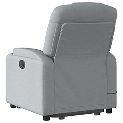 Acheter vidaXL Fauteuil inclinable de massage électrique Gris clair Tissu