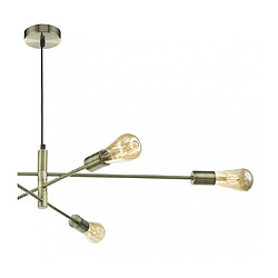 Avis Luminaire Center Suspension Alana laiton antique 6 ampoules