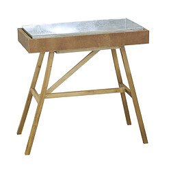 Aubry Gaspard Table à rempoter en bois et métal.