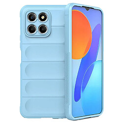 Htdmobiles Coque pour Huawei Honor X8 5G / Honor X6 - housse etui silicone gel fine + verre trempe - BLEU CLAIR