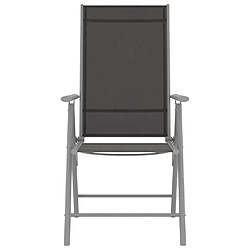 Avis Maison Chic Lot de 2 Chaises de jardin,Fauteuil d'extérieur pliables Textilène Noir -MN10863