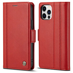 Etui en PU + TPU antichoc avec support rouge pour Apple iPhone 13 Pro Max 6.7 pouces