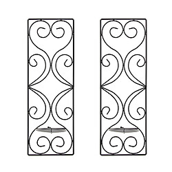 applique murale bougeoir 2 set Metal Wall Decor