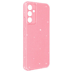 Avizar Coque pour Samsung S24 Plus Silicone Design Pailleté Caméra Protégée Rose