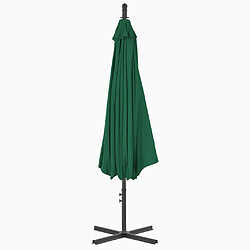 Avis vidaXL Parasol de jardin en porte-à-feux avec mât en acier 300 cm Vert