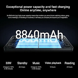 Avis Xiaomi Pad 6 Tablette Intelligente 8+128Go Or Qualcomm Snapdragon 870 LCD IPS 11" WQHD+ 144Hz Batterie 8840mAh 33W