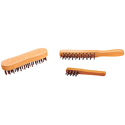 Lot de 3 brosses métalliques SCID