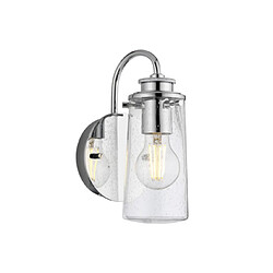 Elstead Lighting Applique murale salle de bains Kichler Acier,verre grainé transparent Chrome