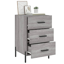 Acheter Maison Chic Table de chevet,Table de nuit,Table d'appoint pour salon sonoma gris 40x40x66 cm bois d'ingénierie -MN38844