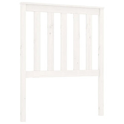 Maison Chic Tête de lit moderne pour chambre - Décoration de lit Blanc 81x6x101 cm Bois massif de pin -MN48478