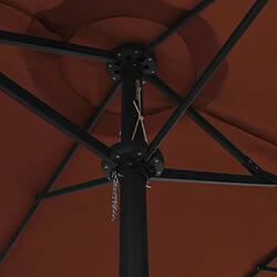 Helloshop26 Parasol avec poteau en aluminium 460 x 270 cm orange 02_0008137 pas cher