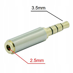 GUPBOO Adaptateur MINI JACK 3.5MM MICRO JACK 2.5MM NAKAMIHI,JL2414