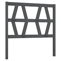 vidaXL Tête de lit Gris 106x4x100 cm Bois massif de pin