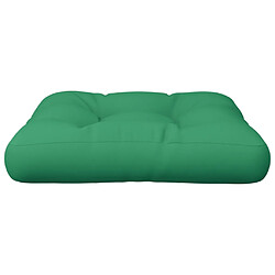 Avis vidaXL Coussin de palette vert 60x60x12 cm tissu