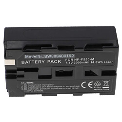 vhbw Batterie compatible avec Sony CCD-SC5, CCD-RV100, CCD-RV200, CCD-SC5/E, CCD-SC6 appareil photo, reflex numérique (2000mAh, 7,4V, Li-ion)