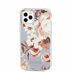 CG MOBILE Guess- Coque de Protection Flower Collection Compatible avec iPhone 11 Pro Max Couleur Lilas pas cher