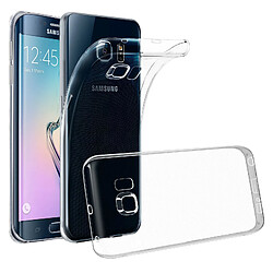 Avizar Coque Samsung Galaxy S6 Edge Protection Silicone Souple Ultra-Fin Transparent