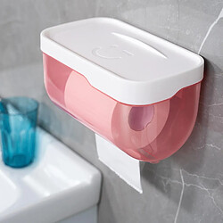 Avis Universal Boîte à mouchoirs de toilette gratuite de poinçonnage Etanche de toilette créative Boîte à mouchoirs de cuisine Toilette de rangement |(Rose)