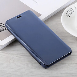 Wewoo Coque Housse en cuir pour miroir Xiaomi Mi 8 avec support bleu