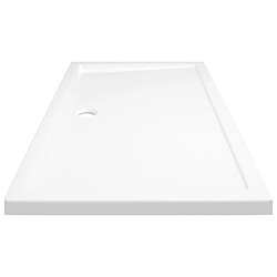 Avis vidaXL Receveur de douche rectangulaire ABS Blanc 70x120 cm