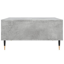 Maison Chic Table basse,Table Console Table d'appoint, Table pour salon gris béton 60x60x30 cm bois d'ingénierie -MN90379 pas cher