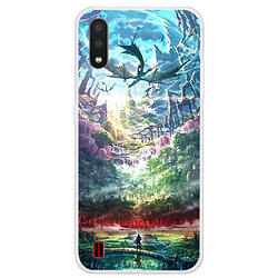 Coque en TPU impression de motifs souple Beau paysage pour votre Samsung Galaxy A01