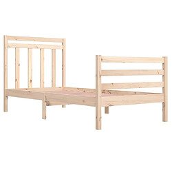 Acheter Maison Chic Lit adulte - Lit simple Cadre de lit,Structure du lit Contemporain Bois massif 90x200 cm -MN69884