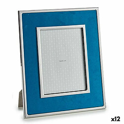 Gift Decor Cadre photo Bleu Velours 1 x 30,8 x 25,8 cm (12 Unités)