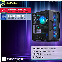 Sedatech PC Gamer Pro • Intel i9-12900KF • RX 7900 GRE • 32Go DDR5 • 2To SSD M.2 • Windows 11