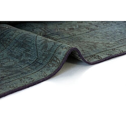 Avis Vidal Tapis de laine 278x198 Bleu Vintage Royal