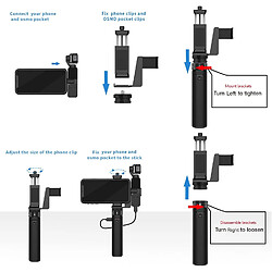 Acheter SANAG Osmo Pocket2 Bâton De Puissance Portable, Banque D'Alimentation Compatible Avec Dji Osmo Pocket 2/ Dji Osmo Pocket 1 & Iphone, Équipé D'Une Batterie Rechargeable De 5000 Mah