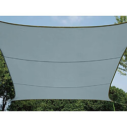 Perel Voile d'ombrage carrée 5 m Gris ardoise clair