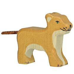 Figurine Holztiger Lion petit debout