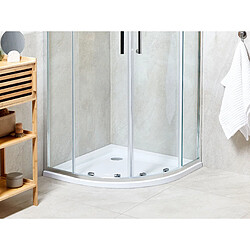 Beliani Bac de douche ALISO 80 x 80 x 5 cm Blanc