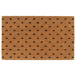 vidaXL Tapis de porte naturel 45x75 cm fibre de coco touffeté