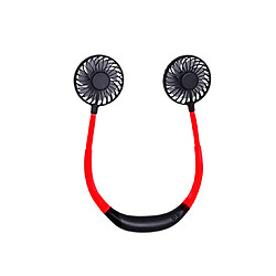 YP Select Led Lampe Aromathérapie Sports Neck Fan Usb Chargeur Portable Fan - Noir Rouge Troisième Génération